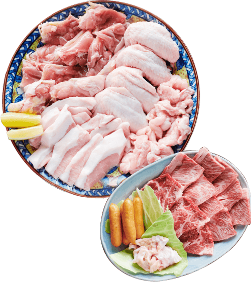 民宿で食べれる美味しい熊本産自慢のお肉